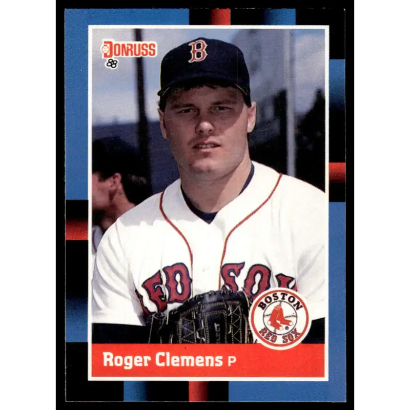 1988 Donruss #51 Roger Clemens EX/NM Boston Red Sox Baseball Card - Baseball Card Single