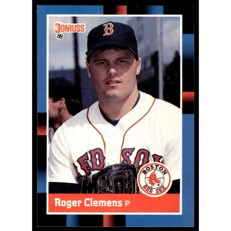1988 Donruss #51 Roger Clemens EX/NM Boston Red Sox Baseball Card - Baseball Card Single