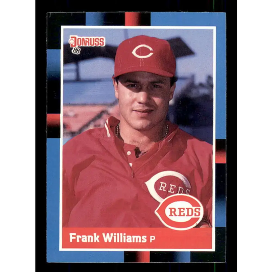 1988 Donruss #512 Frank Williams EX Cincinnati Reds Baseball Card