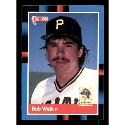 1988 Donruss #514 Bob Walk EX Pittsburgh Pirates Baseball Card