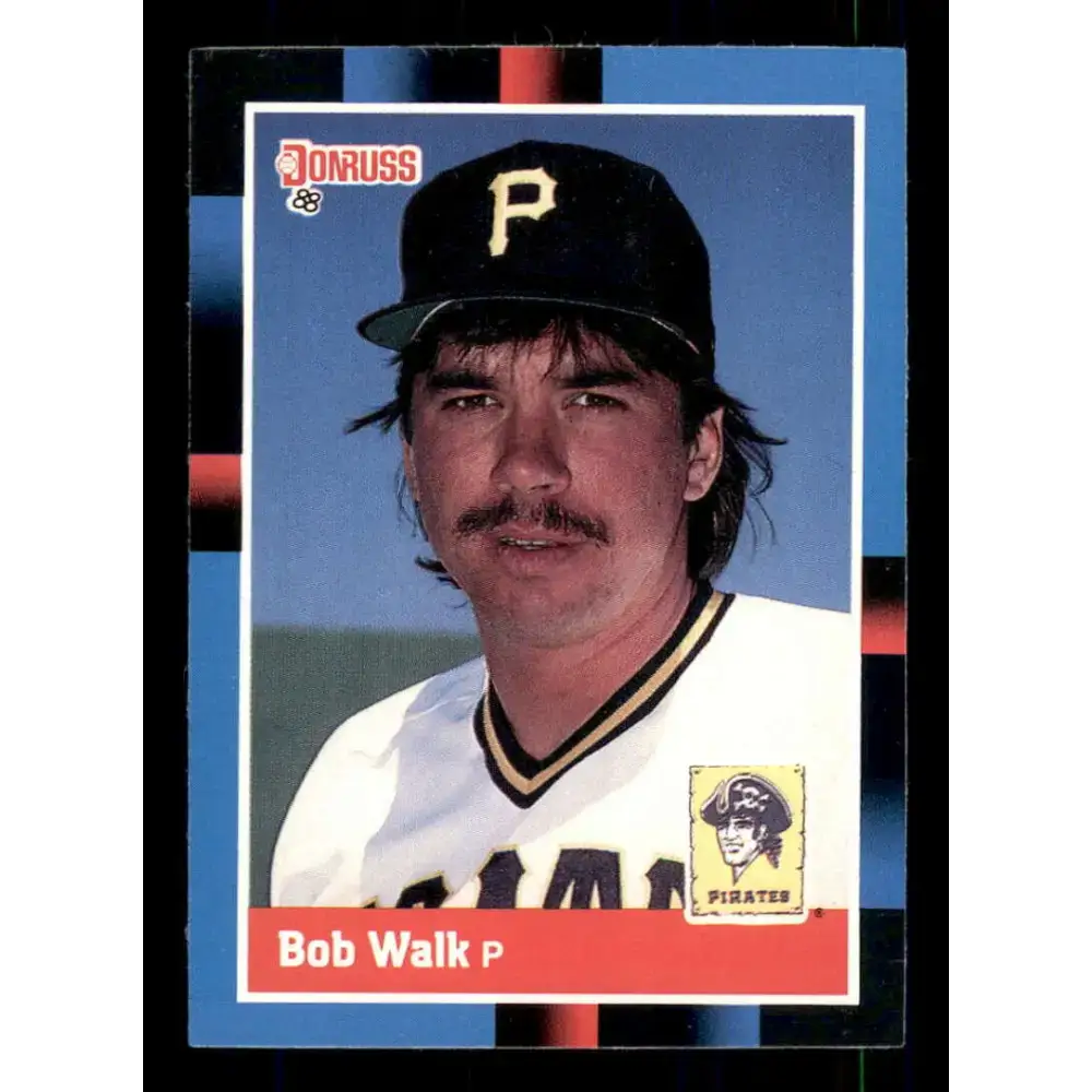 1988 Donruss #514 Bob Walk EX Pittsburgh Pirates Baseball Card - Baseball Card Single