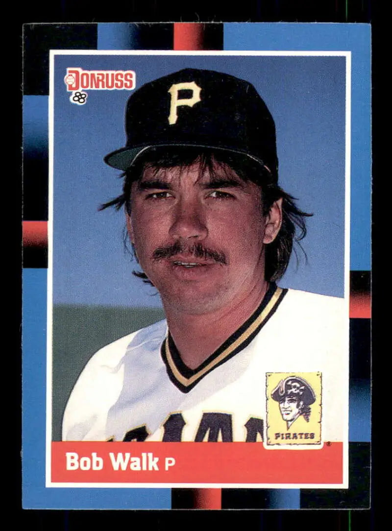 1988 Donruss #514 Bob Walk NM-MT Pittsburgh Pirates Baseball Card - Baseball Card Single