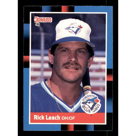 1988 Donruss #518 Rick Leach EX Toronto Blue Jays Baseball Card - Baseball Card Single