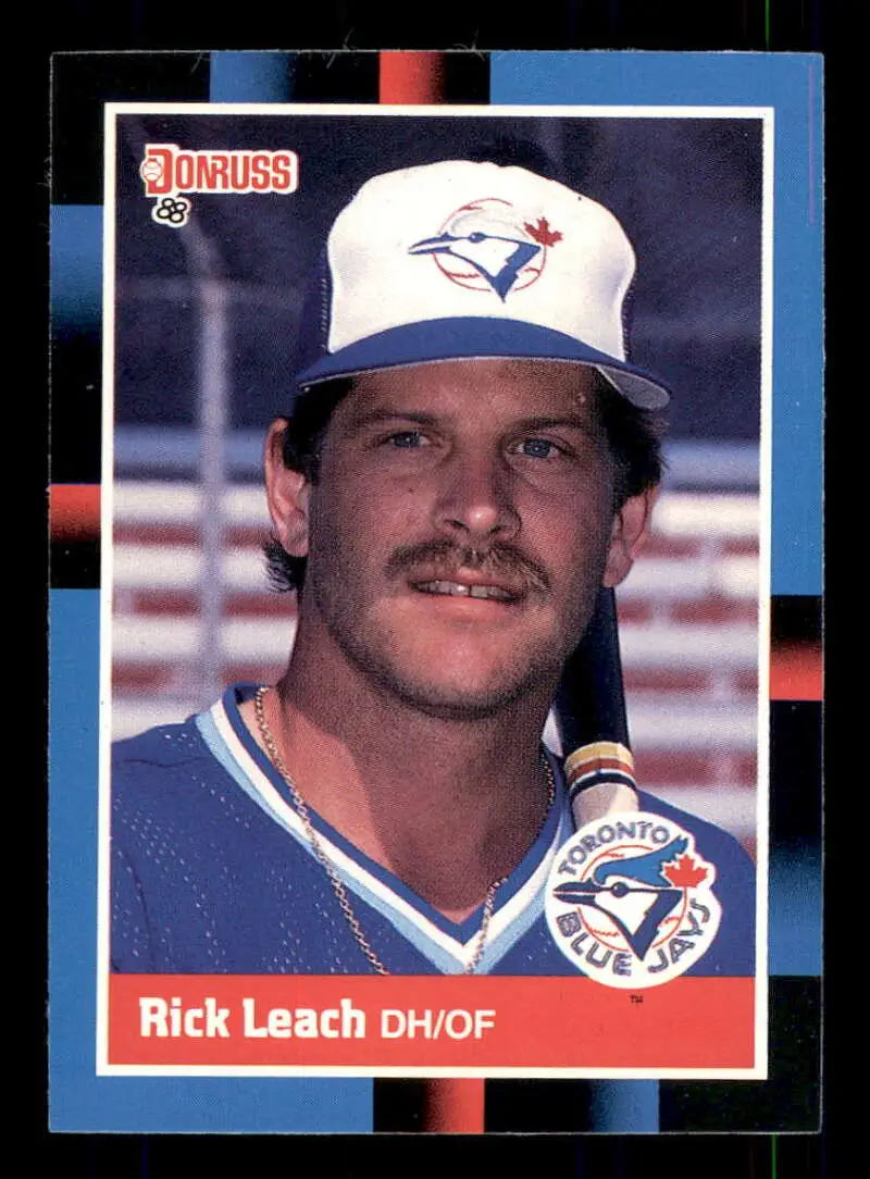 1988 Donruss #518 Rick Leach NM-MT Toronto Blue Jays Baseball Card - Baseball Card Single