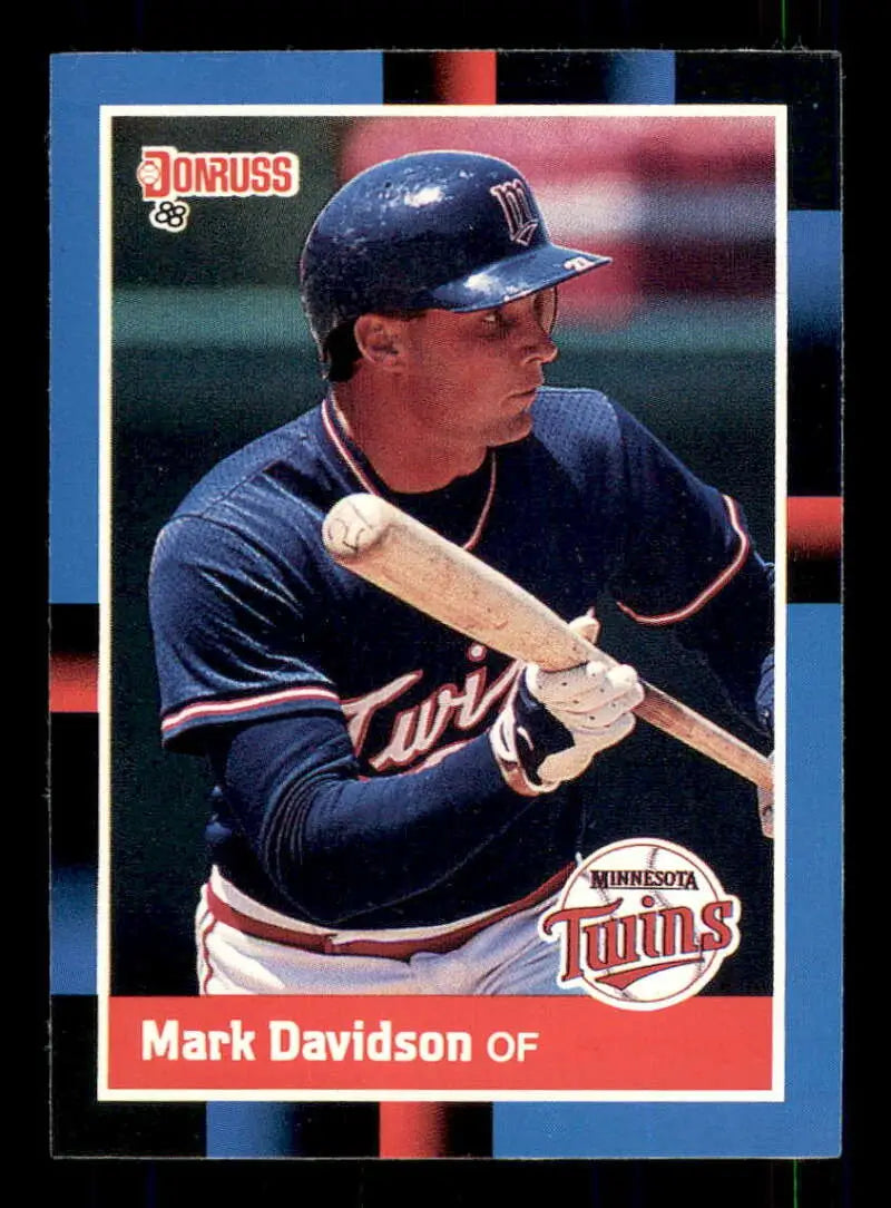 1988 Donruss #519 Mark Davidson NM-MT RC Rookie Minnesota Twins Baseball Card - Baseball Card Single