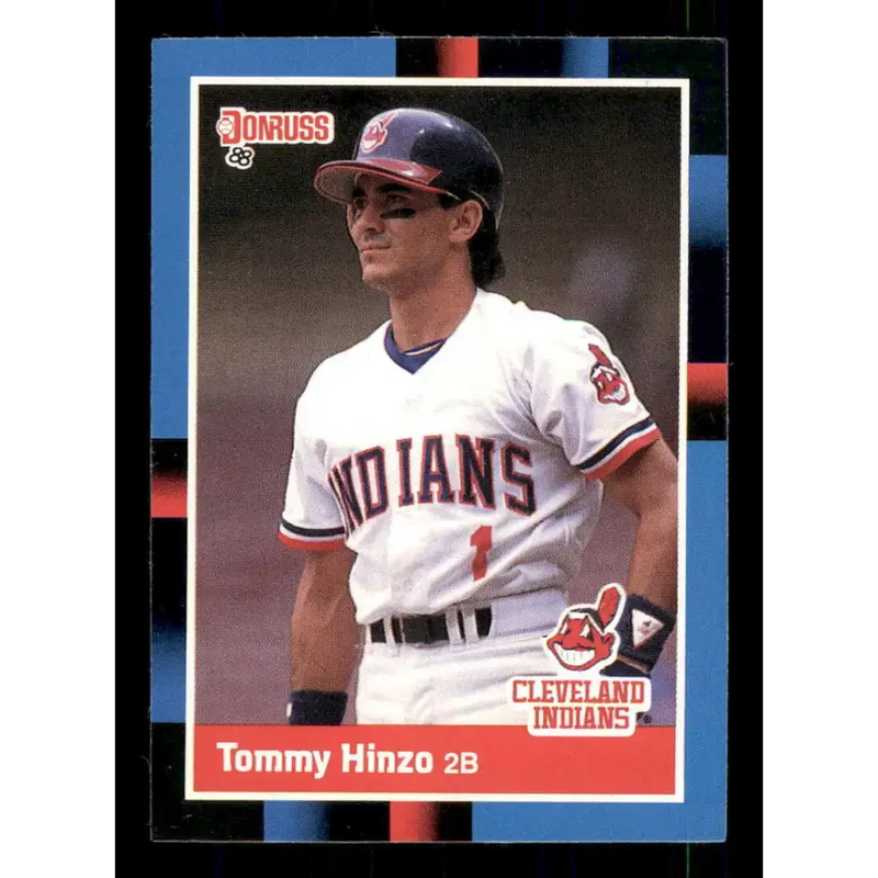 1988 Donruss #526 Tommy Hinzo EX RC Rookie Cleveland Indians Baseball Card - Baseball Card Single