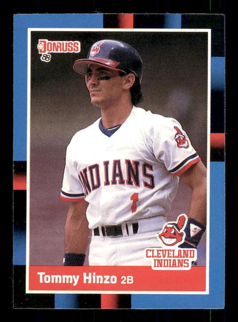 1988 Donruss #526 Tommy Hinzo NM-MT RC Rookie Cleveland Indians Baseball Card - Baseball Card Single