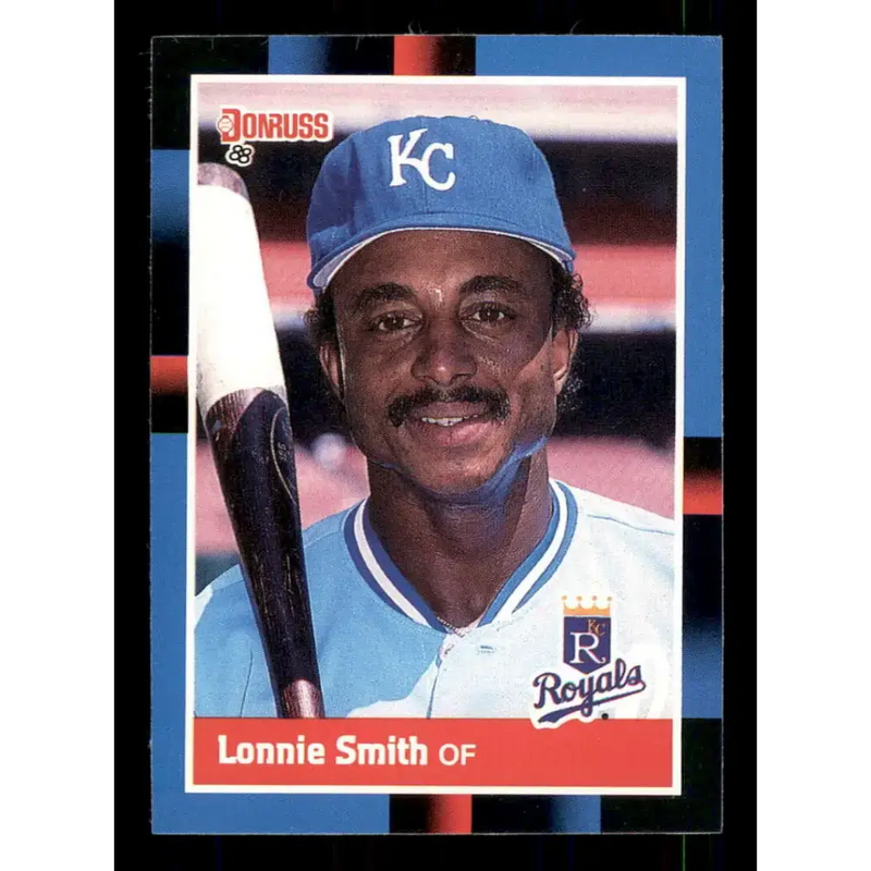 1988 Donruss #527 Lonnie Smith EX Kansas City Royals Baseball Card - Baseball Card Single