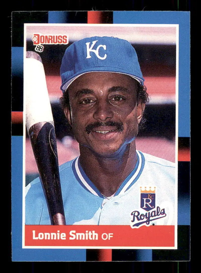 1988 Donruss #527 Lonnie Smith NM-MT Kansas City Royals Baseball Card - Baseball Card Single