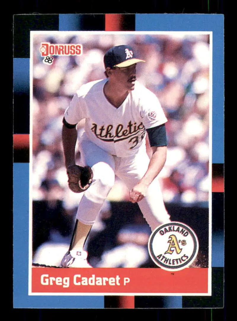1988 Donruss #528 Greg Cadaret NM-MT RC Rookie Oakland Athletics Baseball Card - Baseball Card Single