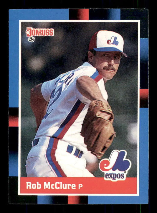 1988 Donruss #529 Bob McClure NM-MT Montreal Expos Baseball Card - Baseball Card Single