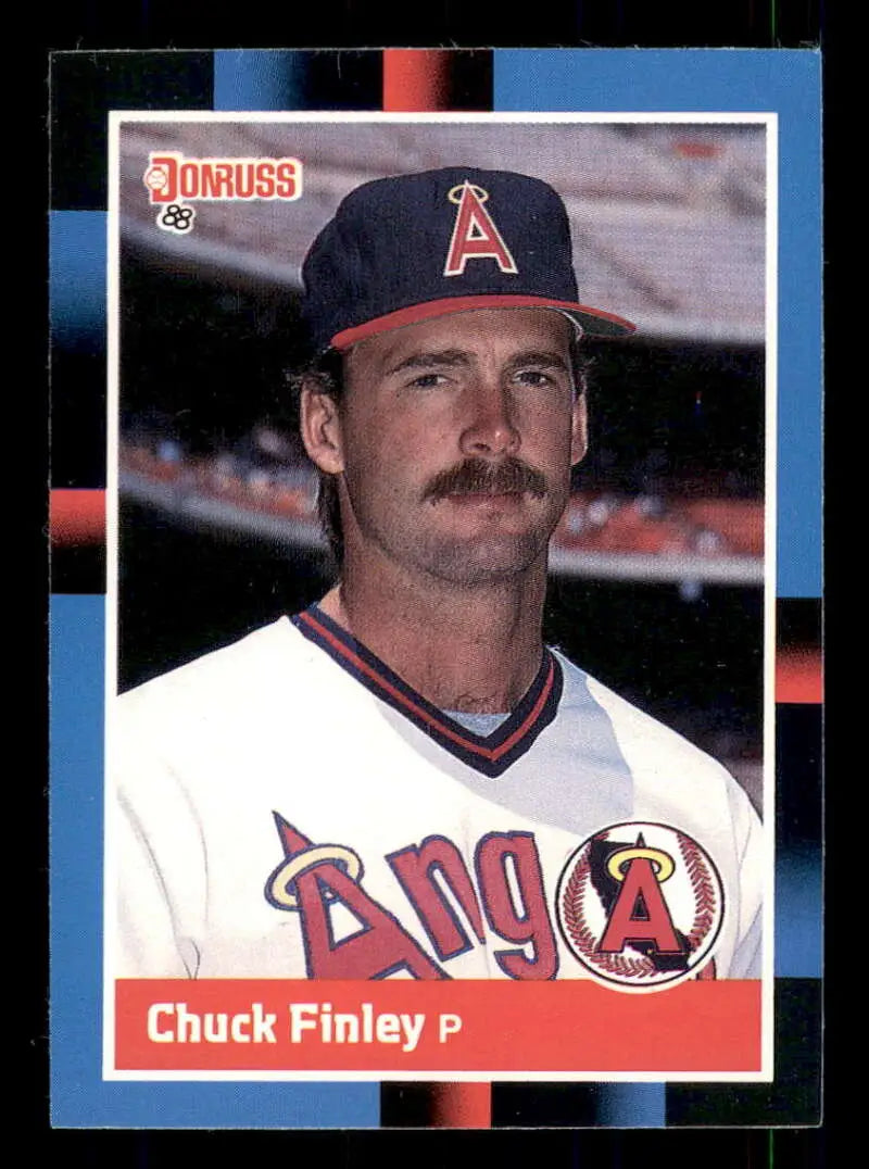 1988 Donruss #530 Chuck Finley NM-MT California Angels Baseball Card - Baseball Card Single