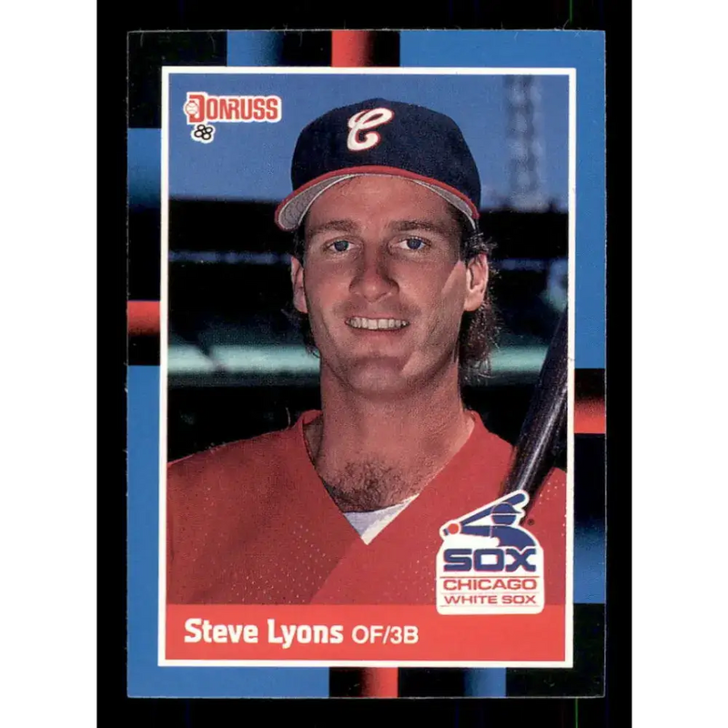 1988 Donruss #532 Steve Lyons EX Chicago White Sox Baseball Card - Baseball Card Single