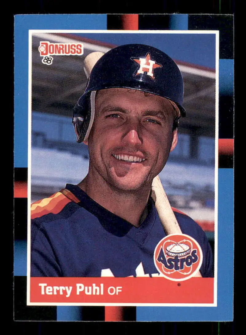 1988 Donruss #533 Terry Puhl NM-MT Houston Astros Baseball Card - Baseball Card Single