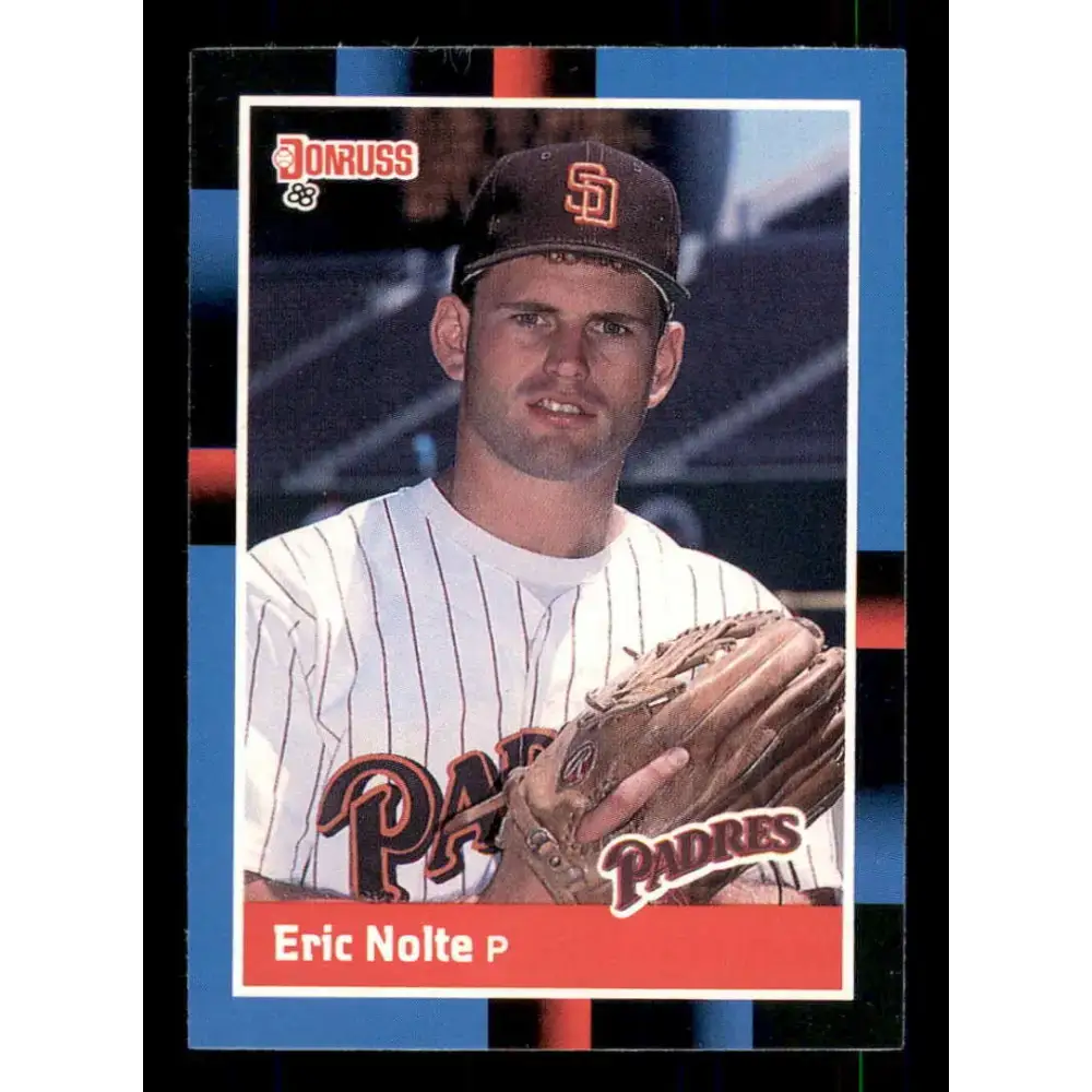 1988 Donruss #534 Eric Nolte EX RC Rookie San Diego Padres Baseball Card