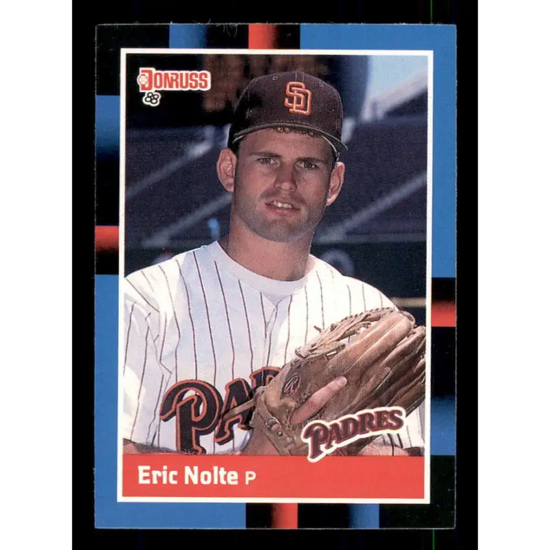 1988 Donruss #534 Eric Nolte EX RC Rookie San Diego Padres Baseball Card - Baseball Card Single