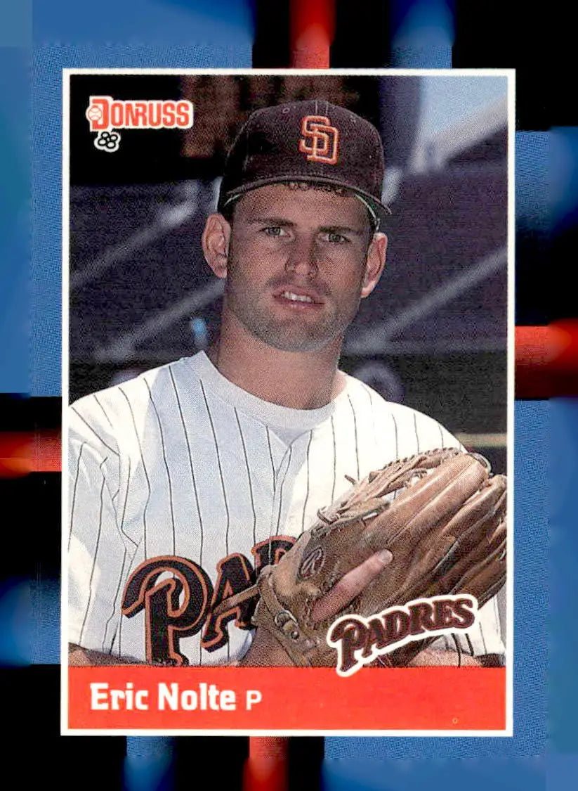 Vintage 1988 Donruss Eric Nolte baseball card featuring San Diego Padres player