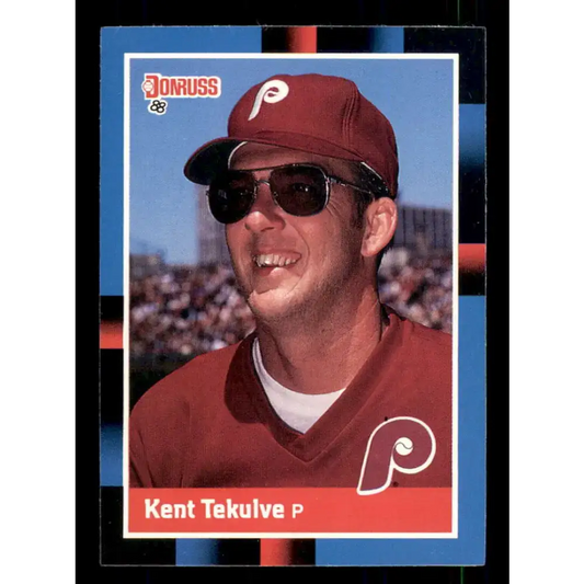 1988 Donruss #535 Kent Tekulve EX Philadelphia Phillies Baseball Card