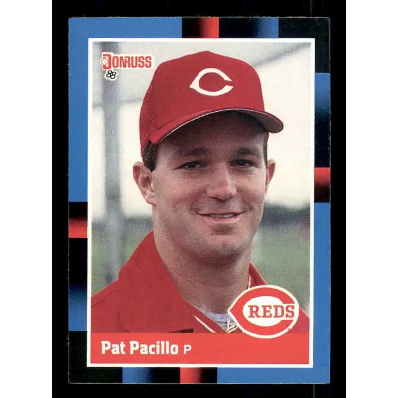 1988 Donruss #536 Pat Pacillo EX Cincinnati Reds Baseball Card - Baseball Card Single