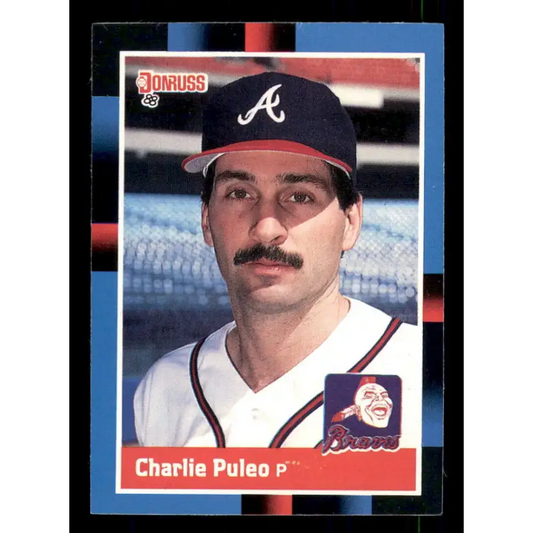 1988 Donruss #537 Charlie Puleo EX Atlanta Braves Baseball Card