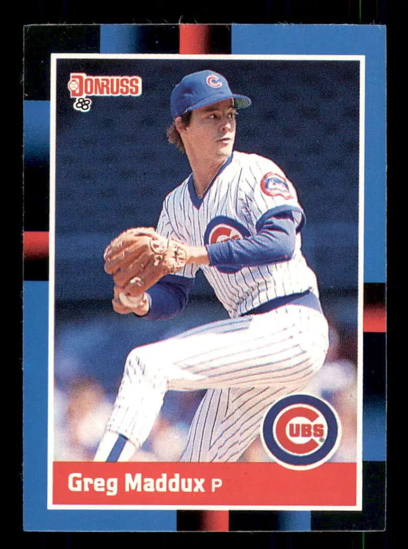 1988 Donruss #539 Greg Maddux NM-MT Chicago Cubs Baseball Card - Baseball Card Single