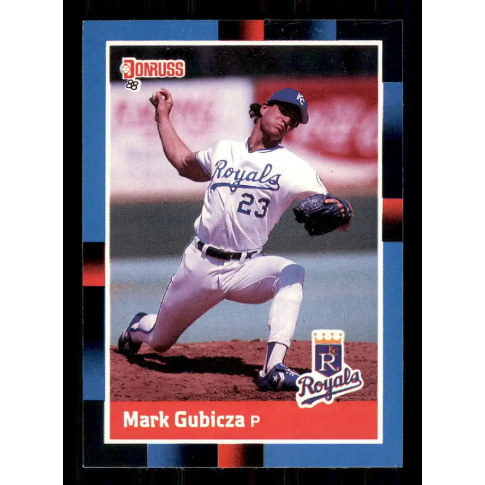 1988 Donruss #54 Mark Gubicza EX Kansas City Royals Baseball Card Image 1