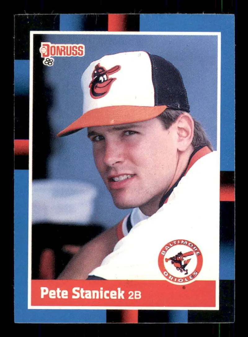 1988 Donruss #541 Pete Stanicek NM-MT Baltimore Orioles Baseball Card - Baseball Card Single
