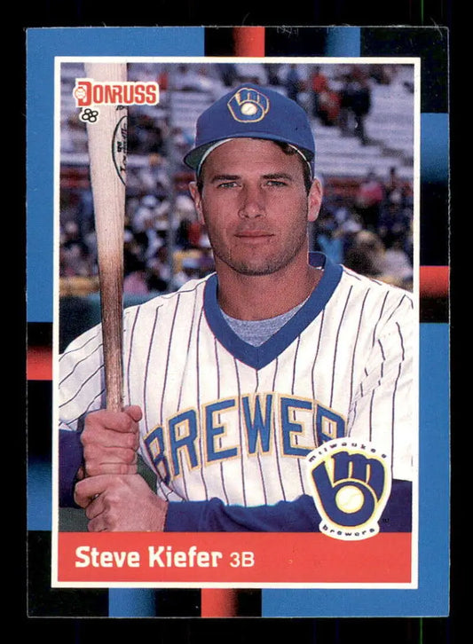 1988 Donruss #542 Steve Kiefer NM-MT Milwaukee Brewers Baseball Card