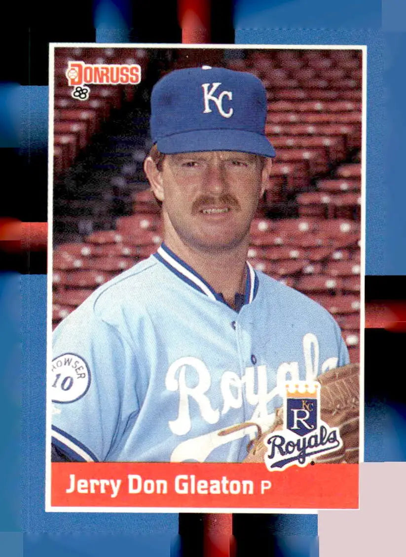 1988 Donruss baseball card of Jerry Don Gleaton, featuring Jerry Don Gleaton’s portrait