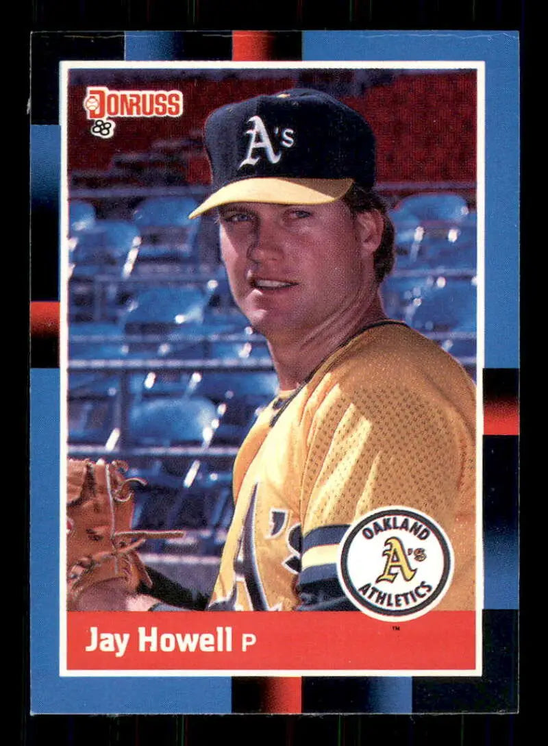 1988 Donruss #55 Jay Howell NM-MT Oakland Athletics Baseball Card - Baseball Card Single