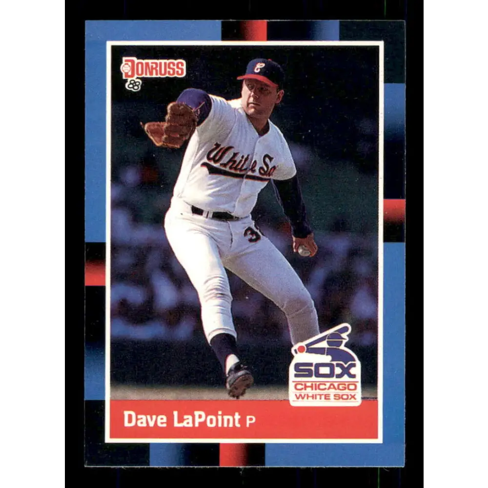 1988 Donruss #552 Dave LaPoint EX Chicago White Sox Baseball Card Image 1