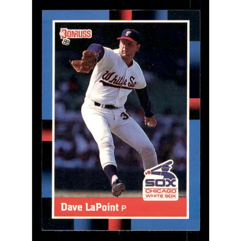 1988 Donruss #552 Dave LaPoint EX Chicago White Sox Baseball Card - Baseball Card Single