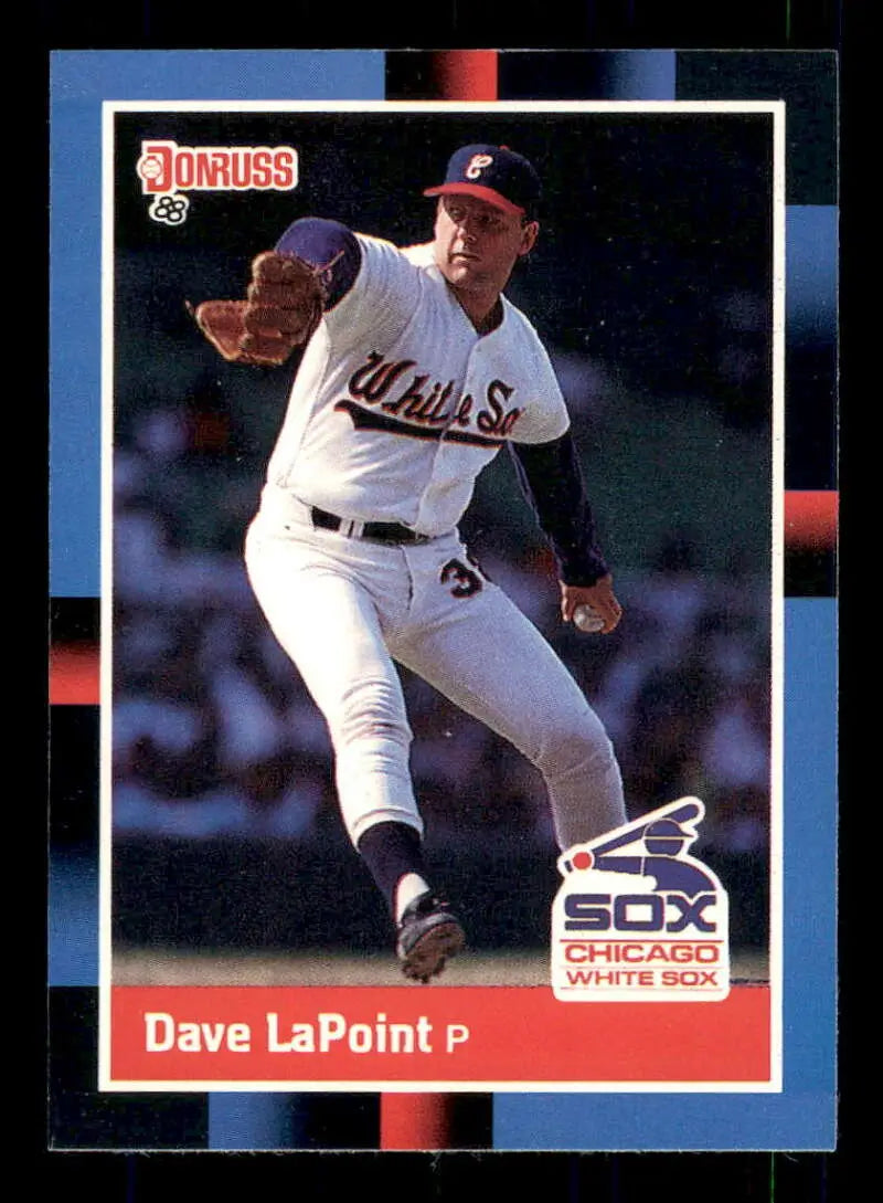 1988 Donruss #552 Dave LaPoint NM-MT Chicago White Sox Baseball Card - Baseball Card Single