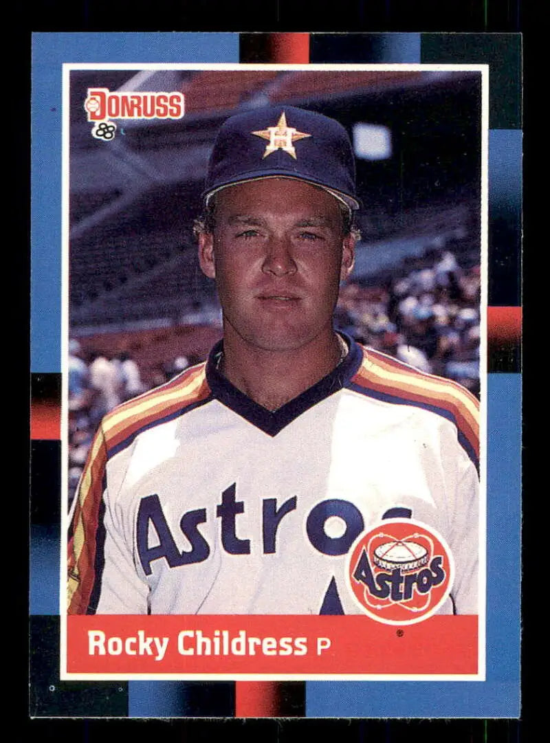 1988 Donruss #554 Rocky Childress NM-MT RC Rookie Houston Astros Baseball Card - Baseball Card Single