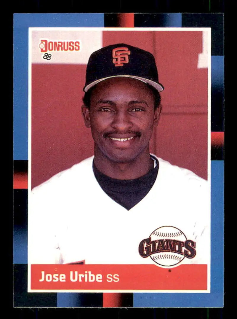 1988 Donruss #559 Jose Uribe NM-MT San Francisco Giants Baseball Card - Baseball Card Single