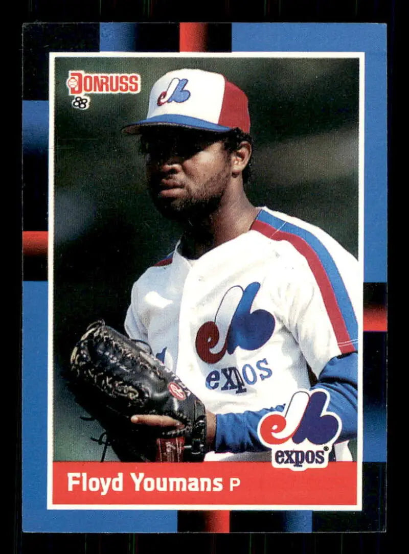 1988 Donruss #56 Floyd Youmans NM-MT Montreal Expos Baseball Card - Baseball Card Single