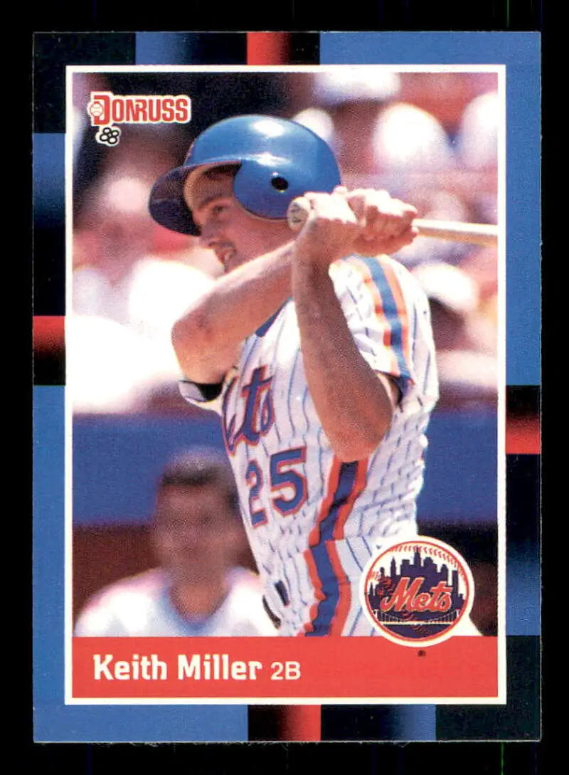 1988 Donruss #562 Keith Miller NM-MT RC Rookie New York Mets Baseball Card - Baseball Card Single