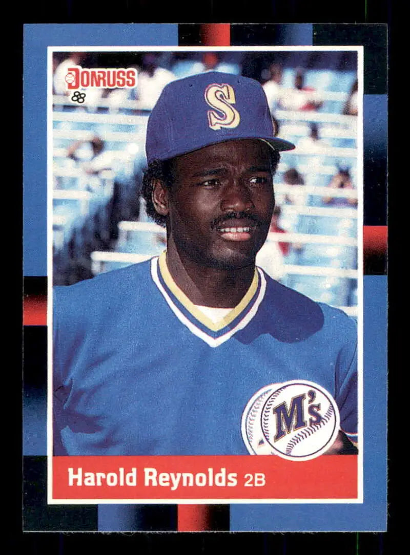 1988 Donruss #563 Harold Reynolds NM-MT Seattle Mariners Baseball Card - Baseball Card Single