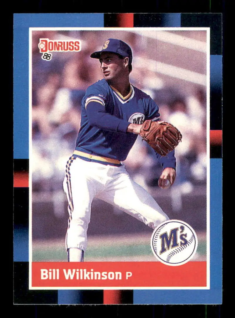 1988 Donruss #568 Bill Wilkinson NM-MT Seattle Mariners Baseball Card - Baseball Card Single