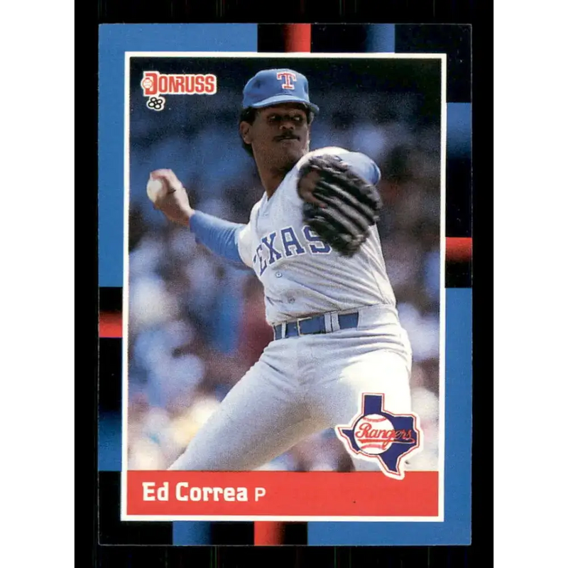 1988 Donruss #57 Ed Correa EX Texas Rangers Baseball Card - Baseball Card Single