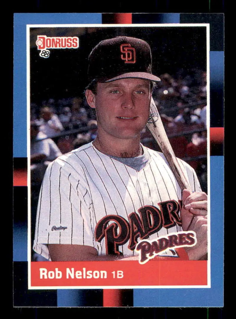 1988 Donruss #574 Rob Nelson NM-MT San Diego Padres Baseball Card - Baseball Card Single