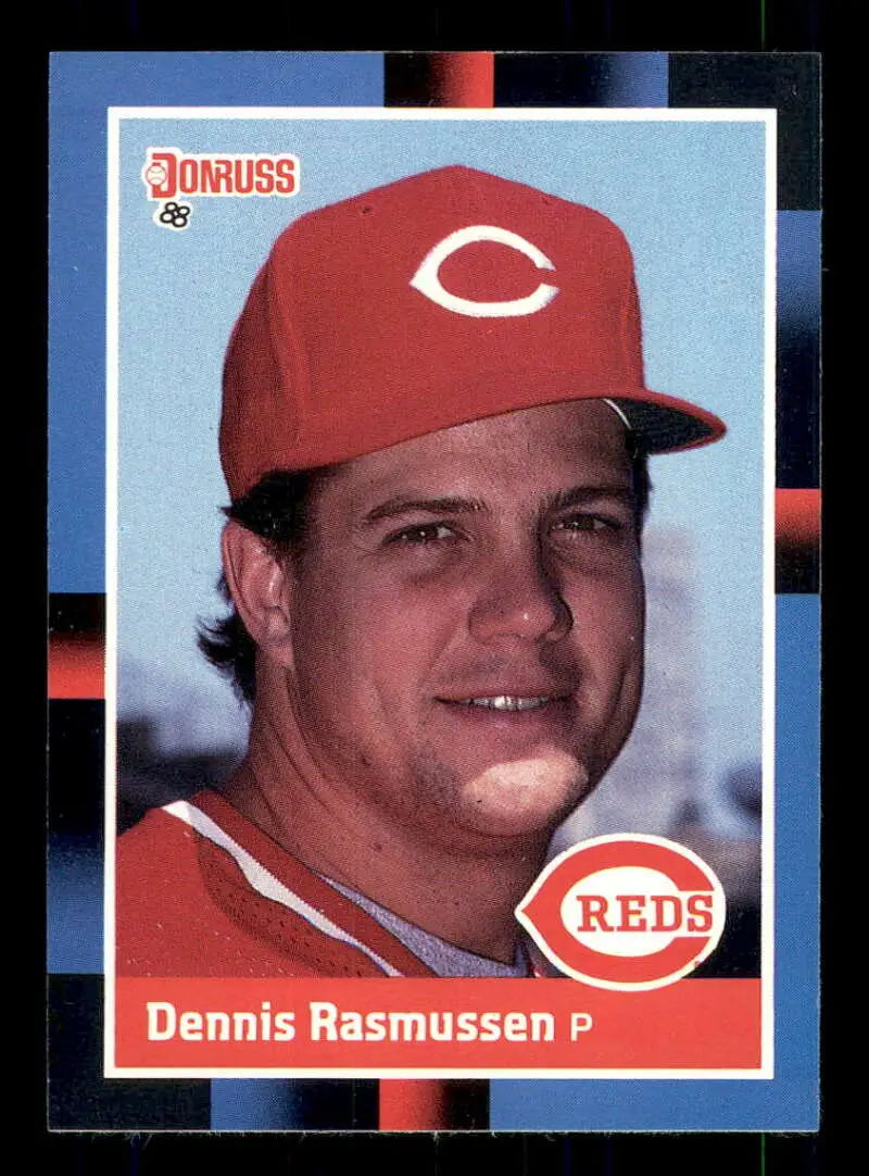 1988 Donruss #575 Dennis Rasmussen NM-MT Cincinnati Reds Baseball Card - Baseball Card Single