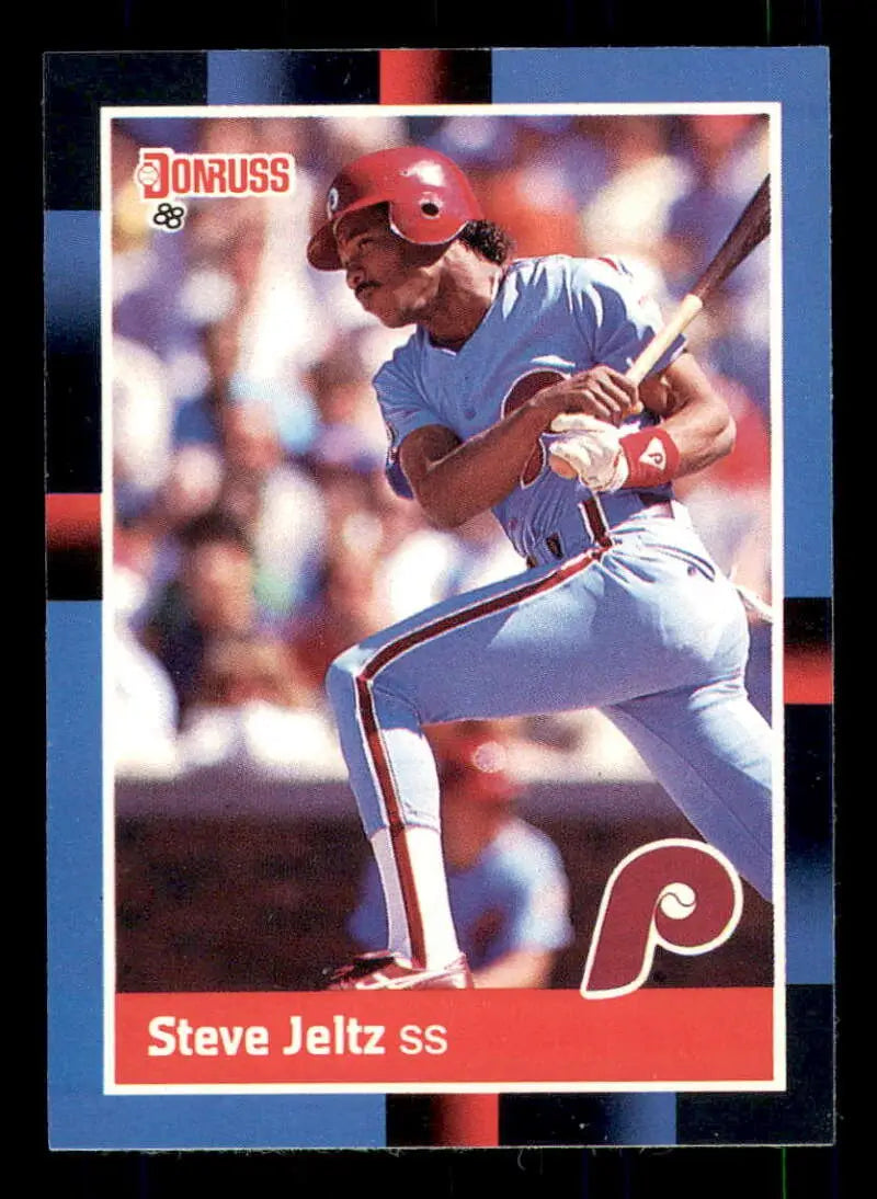 1988 Donruss #576 Steve Jeltz NM-MT Philadelphia Phillies Baseball Card - Baseball Card Single