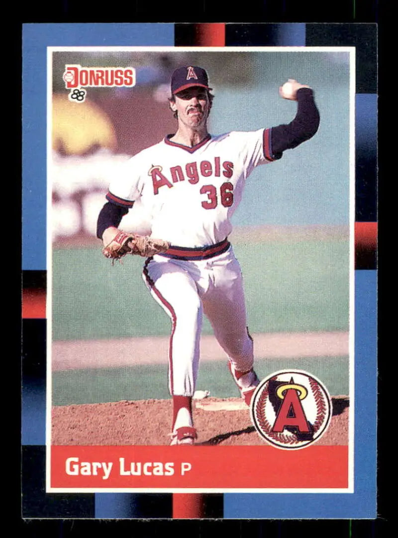 1988 Donruss #579 Gary Lucas NM-MT California Angels Baseball Card - Baseball Card Single