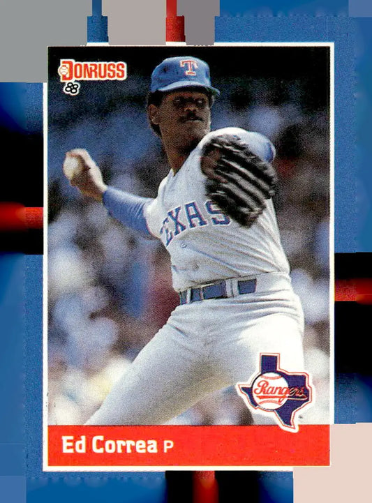 1988 Donruss Ed Correa baseball card 57b Texas Rangers collectible image