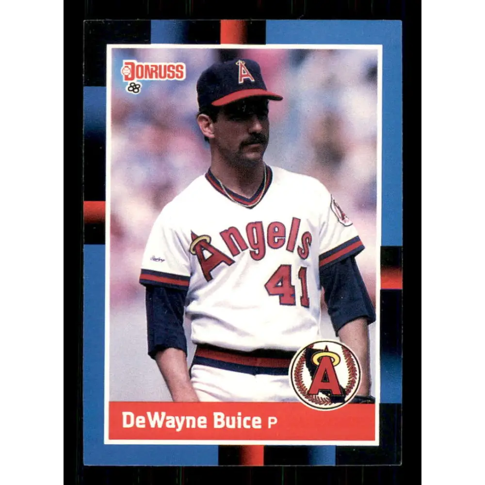 1988 Donruss #58 De Wayne Buice EX RC Rookie California Angels Baseball Card Image 1