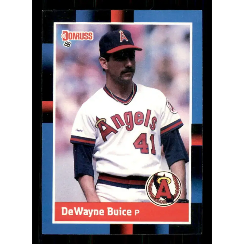 1988 Donruss #58 De Wayne Buice EX RC Rookie California Angels Baseball Card - Baseball Card Single