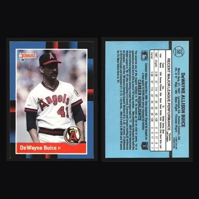 1988 Donruss #58 DeWayne Buice California Angels RC - Baseball Card Single