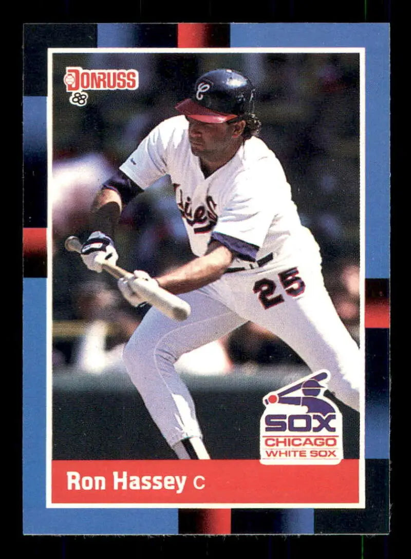 1988 Donruss #580 Ron Hassey NM-MT Chicago White Sox Baseball Card - Baseball Card Single