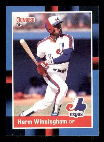 1988 Donruss #581 Herm Winningham NM Near Mint Expos - Baseball Card Single